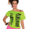 SUIT YOURSELF COSTUME CO. Costume Accessories Neon green ripped t-shirt for women 809801720281