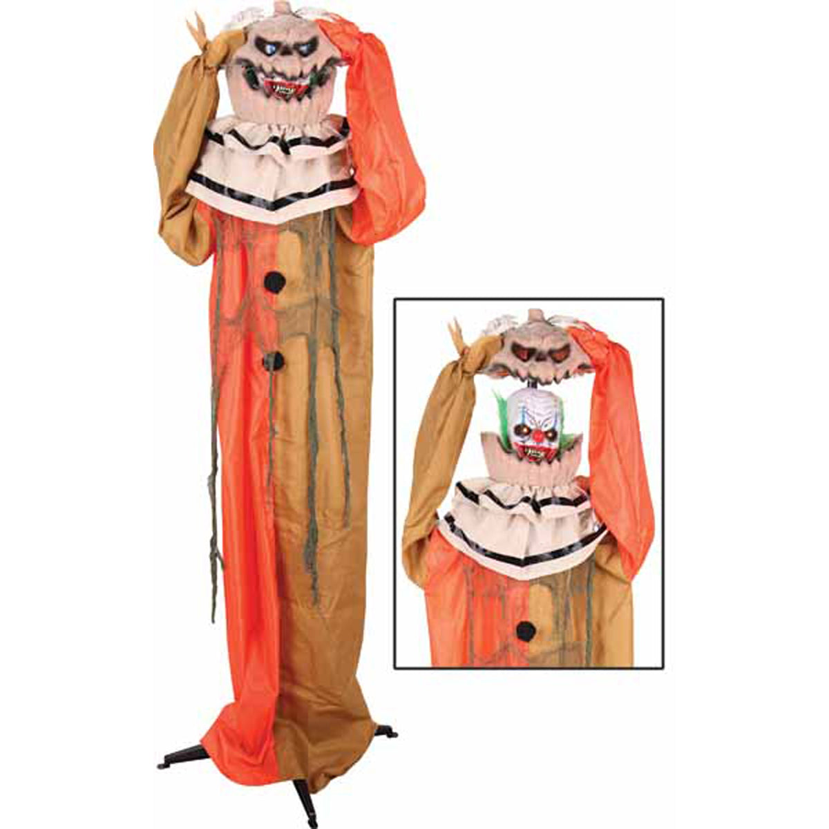 SUNSTAR INDUSTRIES Halloween Animated Standing Pop Up Pumpkin Man, 72 Inches, 1 Count 762543667200