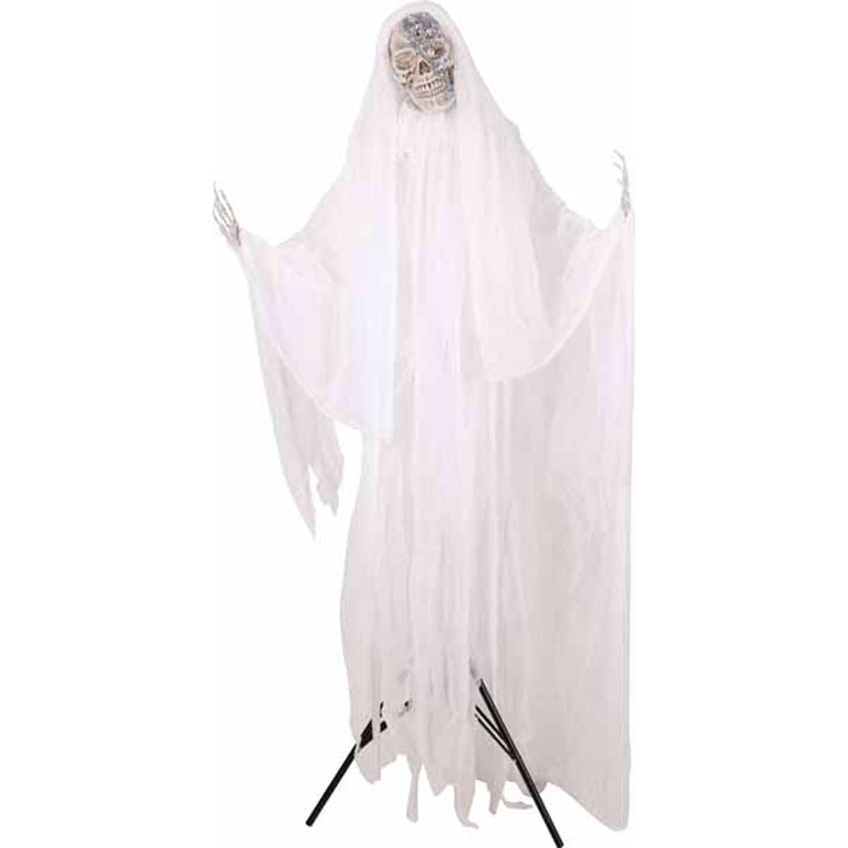 SUNSTAR INDUSTRIES Halloween Animated Standing Reaper, 65 Inches, 1 Count 762543666302