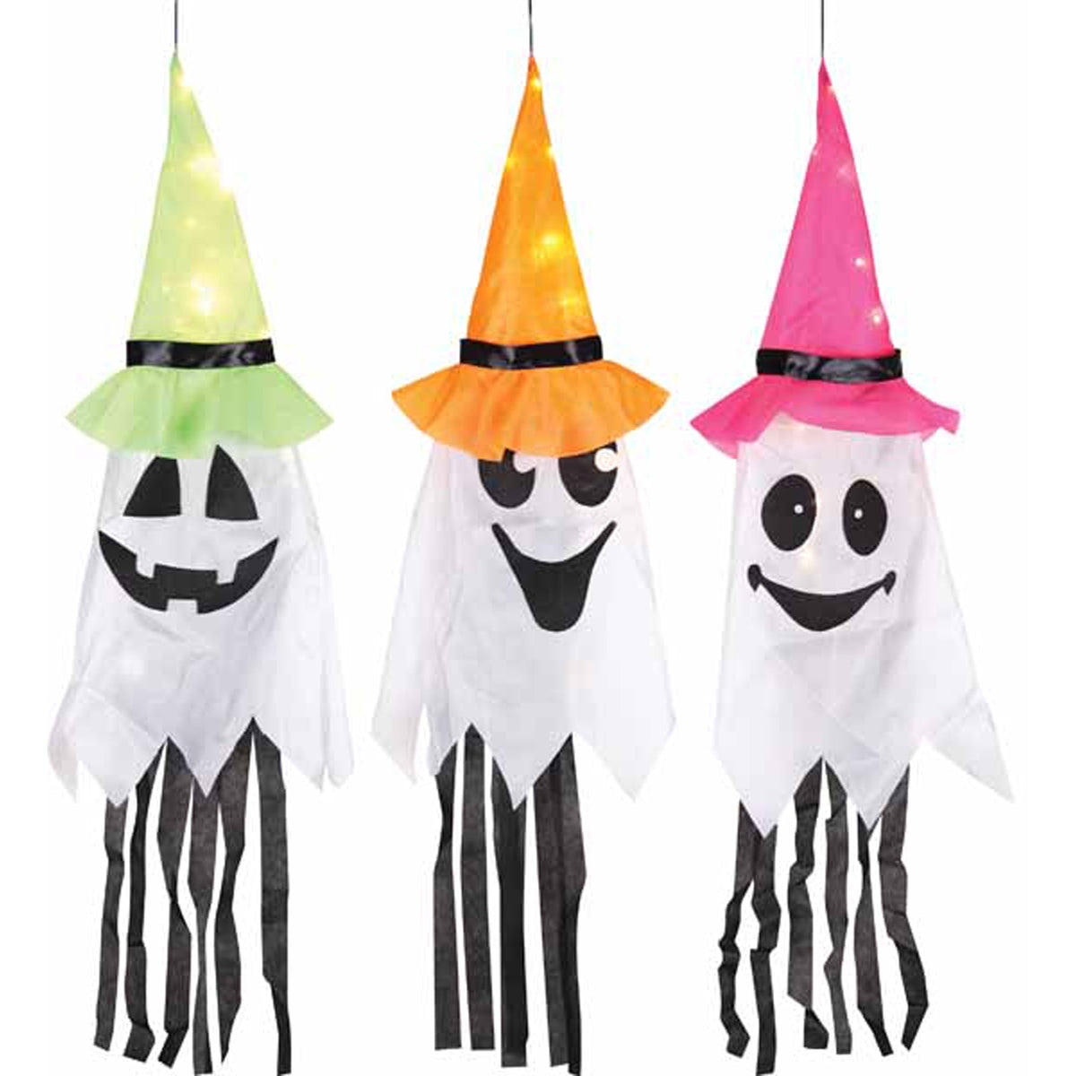 SUNSTAR INDUSTRIES Halloween Ghost Light-Up Decoration, 36 Inches, Assortment, 1 Count 762543957325