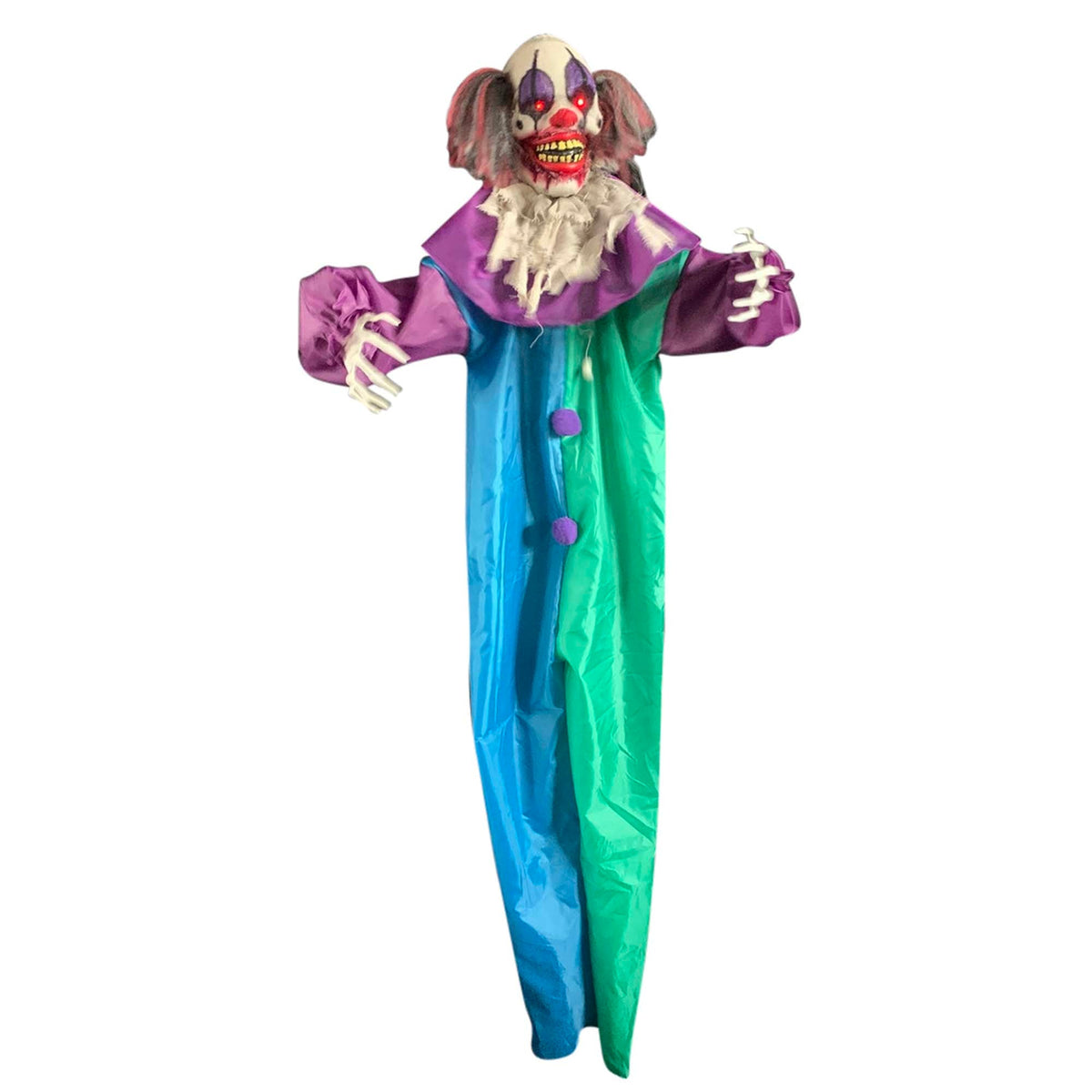 SUNSTAR INDUSTRIES Halloween Hanging Animated Clown, 72 Inches, 1 Count