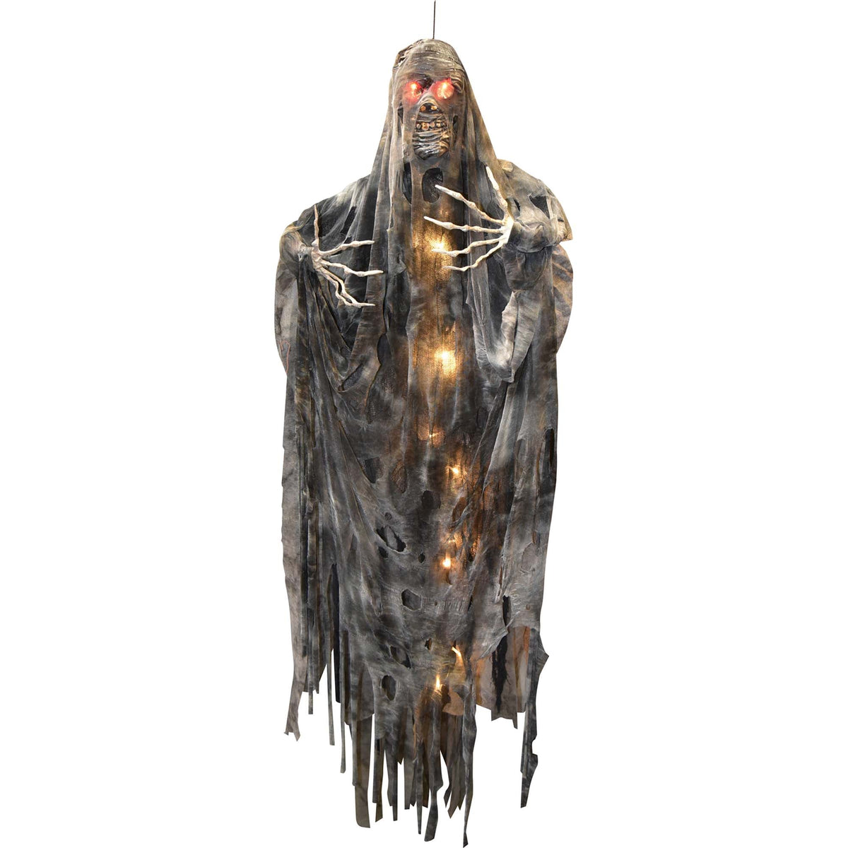 SUNSTAR INDUSTRIES Halloween Hanging Light-Up Creepy Mummy, 1 Count
