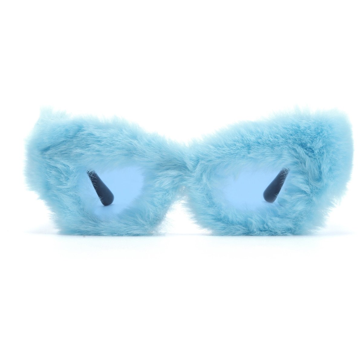 Taizhou Two Circles Trading Co. Ltd. Costume Accessories Blue Fur Sunglasses for Adults 810120719337