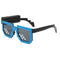 Taizhou Two Circles Trading Co. Ltd. Costume Accessories Blue LED Neon Sunglasses for Adults 810120719276