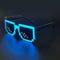 Taizhou Two Circles Trading Co. Ltd. Costume Accessories Blue LED Neon Sunglasses for Adults 810120719276