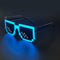 Taizhou Two Circles Trading Co. Ltd. Costume Accessories Blue LED Neon Sunglasses for Adults 810120719276