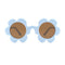 Taizhou Two Circles Trading Co. Ltd. Costume Accessories Blue Sunflower Shape Glasses for Adults 810077658734