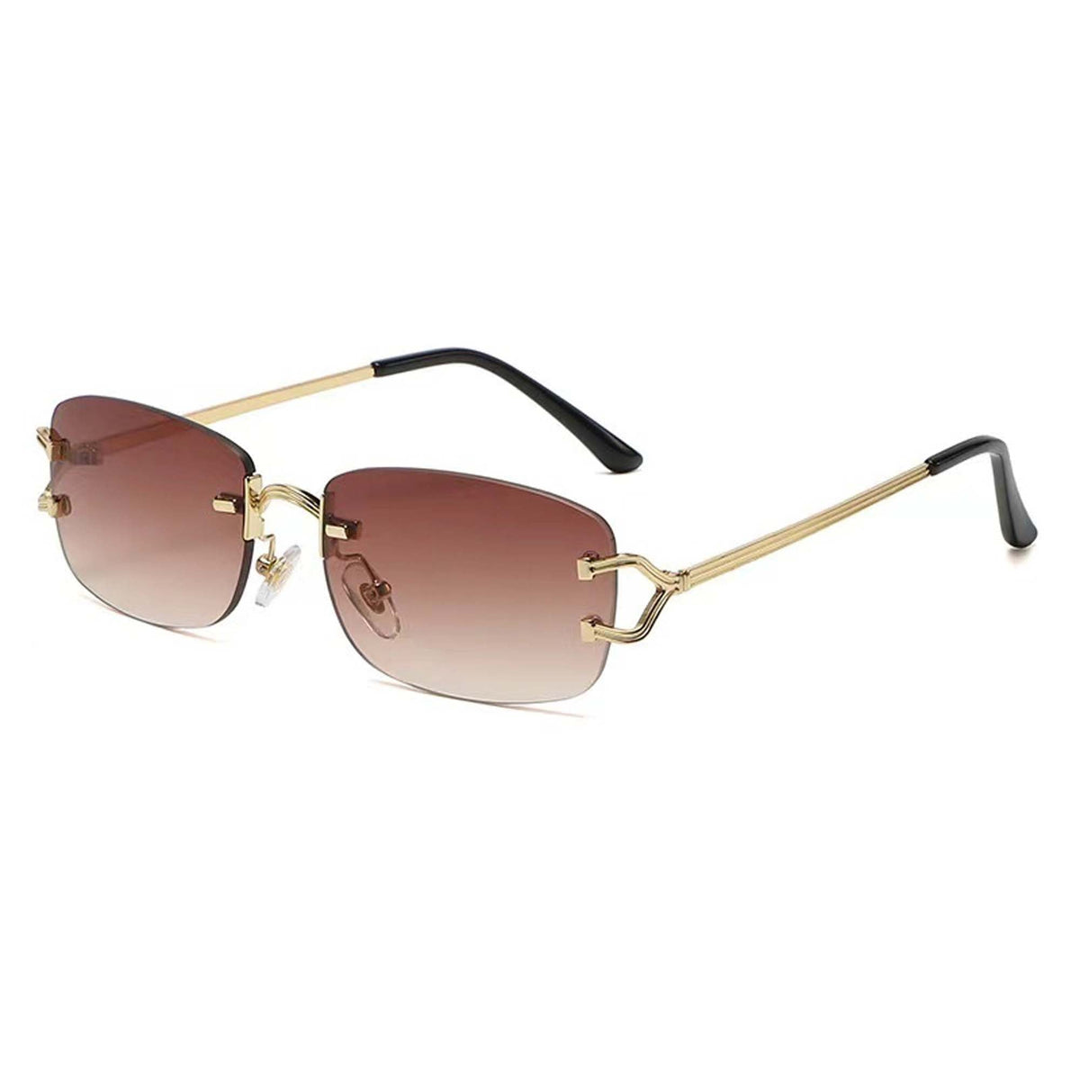 Taizhou Two Circles Trading Co. Ltd. Costume Accessories Brown Cowgirl Sunglasses for Adults 810120716411