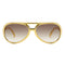 Taizhou Two Circles Trading Co. Ltd. Costume Accessories Gold Disco Sunglasses for Adults 810120719375