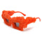 Taizhou Two Circles Trading Co. Ltd. Costume Accessories Orange Fur Sunglasses for Adults 810120719320