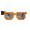 Taizhou Two Circles Trading Co. Ltd. Costume Accessories Orange LED Neon Sunglasses for Adults 810120719269
