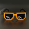 Taizhou Two Circles Trading Co. Ltd. Costume Accessories Orange LED Neon Sunglasses for Adults 810120719269