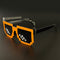 Taizhou Two Circles Trading Co. Ltd. Costume Accessories Orange LED Neon Sunglasses for Adults 810120719269