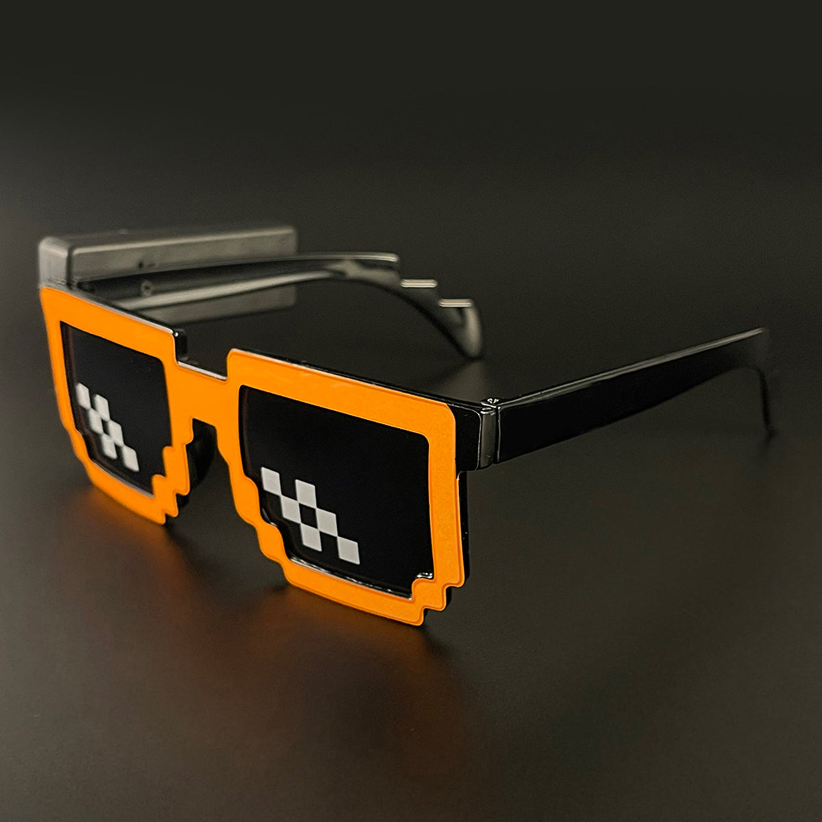 Taizhou Two Circles Trading Co. Ltd. Costume Accessories Orange LED Neon Sunglasses for Adults 810120719269