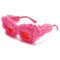 Taizhou Two Circles Trading Co. Ltd. Costume Accessories Pink Fur Sunglasses for Adults 810120719313