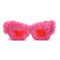 Taizhou Two Circles Trading Co. Ltd. Costume Accessories Pink Fur Sunglasses for Adults 810120719313