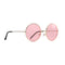 Taizhou Two Circles Trading Co. Ltd. Costume Accessories Pink Hippie Round Glasses for Adults 810077658697