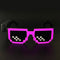 Taizhou Two Circles Trading Co. Ltd. Costume Accessories Pink LED Neon Sunglasses for Adults 810120719283