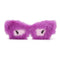 Taizhou Two Circles Trading Co. Ltd. Costume Accessories Purple Fur Sunglasses for Adults 810120719351
