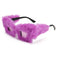 Taizhou Two Circles Trading Co. Ltd. Costume Accessories Purple Fur Sunglasses for Adults 810120719351