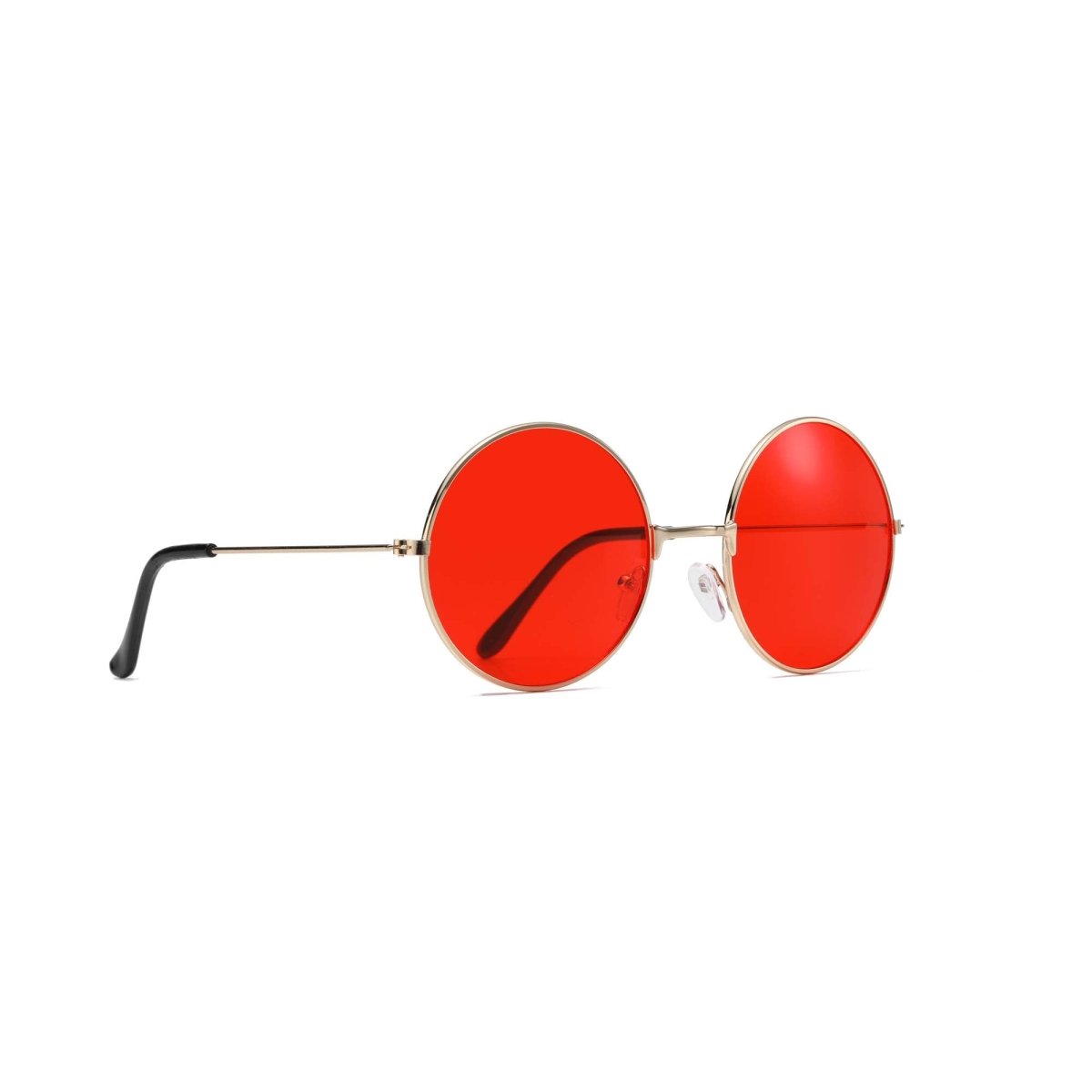 Red Hippie Round Glasses for Adults Party Expert