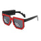 Taizhou Two Circles Trading Co. Ltd. Costume Accessories Red LED Neon Sunglasses for Adults 810120719306