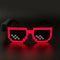 Taizhou Two Circles Trading Co. Ltd. Costume Accessories Red LED Neon Sunglasses for Adults 810120719306