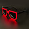 Taizhou Two Circles Trading Co. Ltd. Costume Accessories Red LED Neon Sunglasses for Adults 810120719306