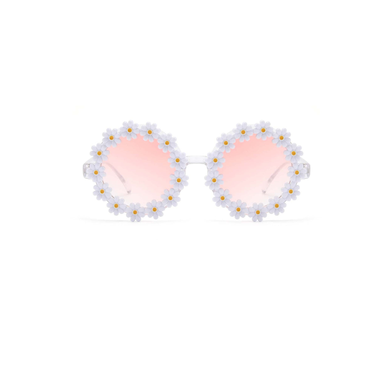 Taizhou Two Circles Trading Co. Ltd. Costume Accessories White Daisy Sunglasses for Adults