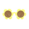 Taizhou Two Circles Trading Co. Ltd. Costume Accessories Yellow Sunflower Shape Glasses for Adults 810077658758