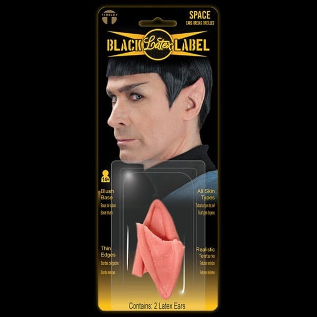 TINSLEY TRANSFERS INC Costume Accessories Latex FX Pointed Ears Prosthetics, 1 Count 813722022096