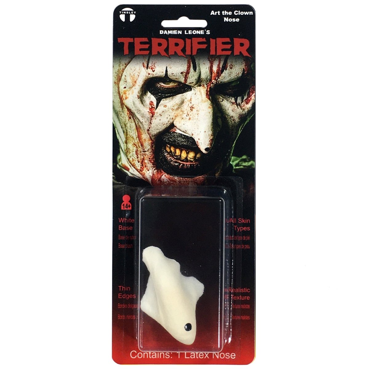 TINSLEY TRANSFERS INC Costume Accessories Latex FX Terrifier Nose Prosthetics, 1 Count 813722024212