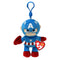 TY INC Plushes Marvel TY Beanie Boos Plush with Clip, Captain America, 5 Inches, 1 Count