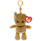 TY INC Plushes Marvel TY Beanie Boos Plush with Clip, Groot, 5 Inches, 1 Count
