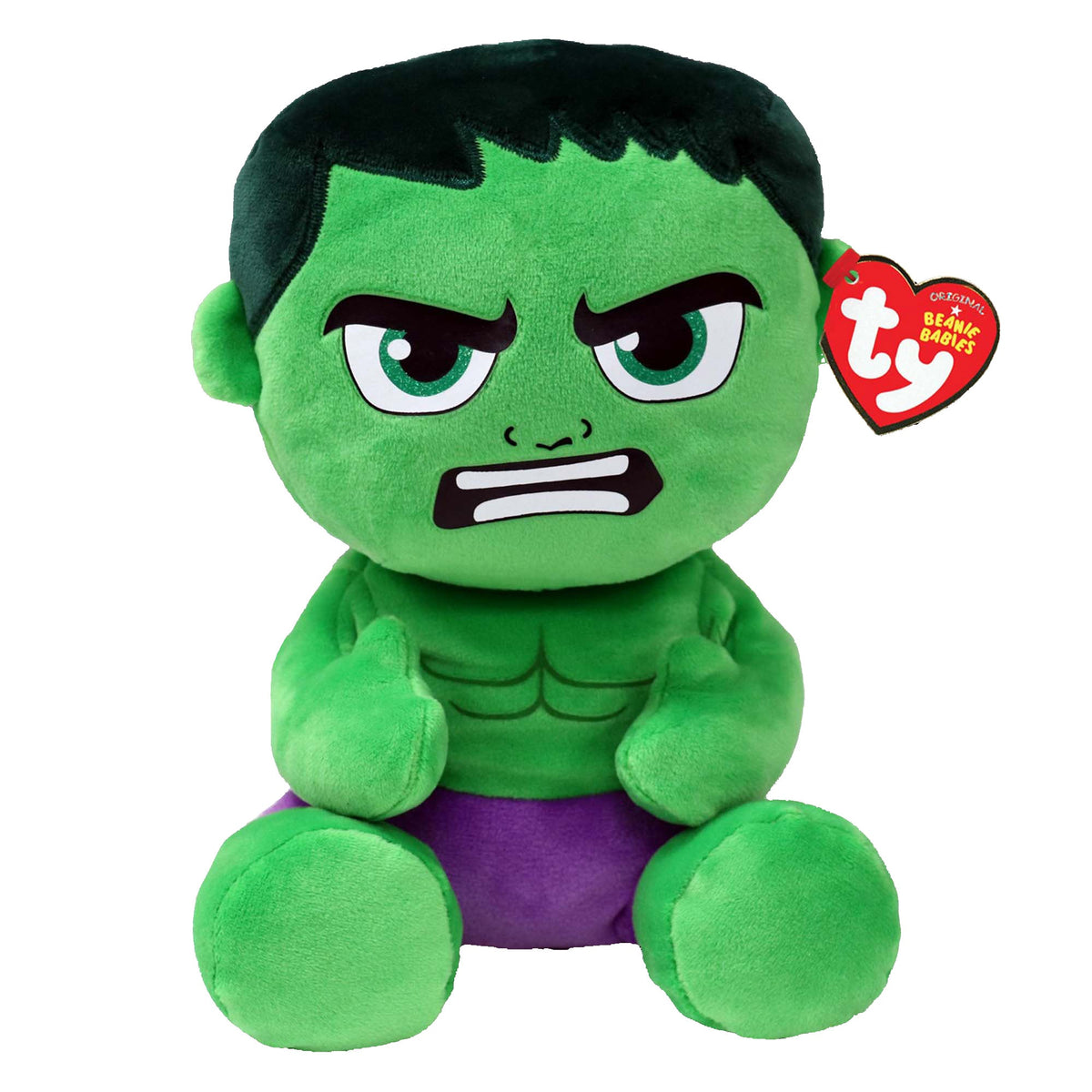 TY INC Plushes TY Marvel Soft Plush, Hulk, 13 Inches, 1 Count 008421450046