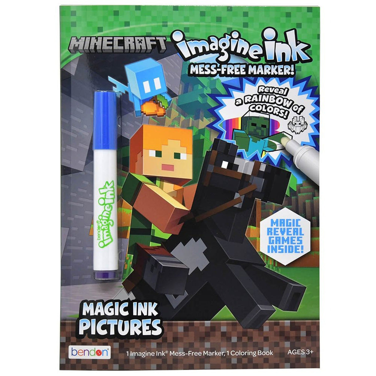 U.P.D. INC Impulse Buying Minecraft Imagine Ink Coloring Book, 1 Count 805219478967