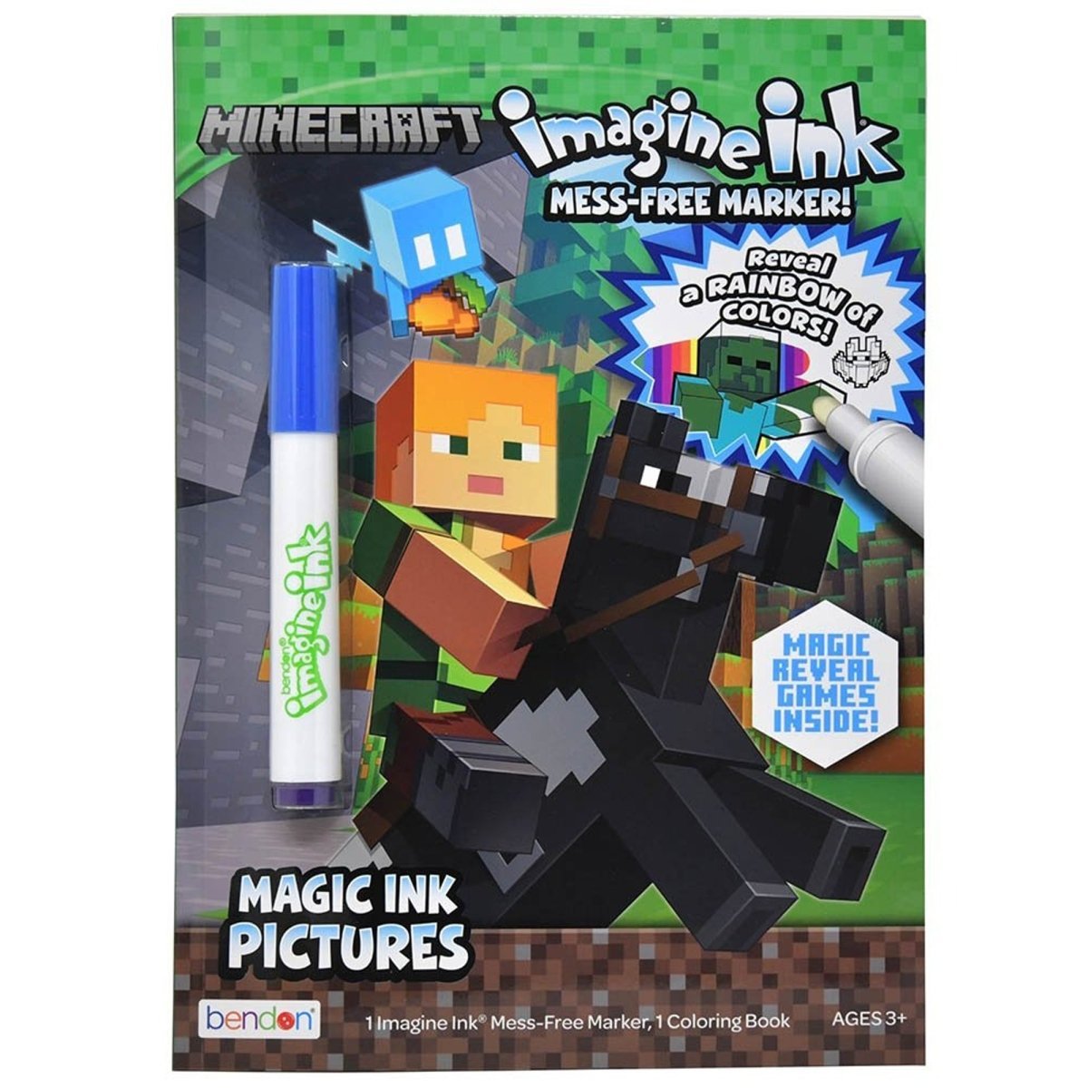 U.P.D. INC Impulse Buying Minecraft Imagine Ink Coloring Book, 1 Count 805219478967