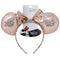 U.P.D. INC Impulse Buying Minnie Mouse Rose Gold Ear Headband with Bow, 1 Count 678634506351