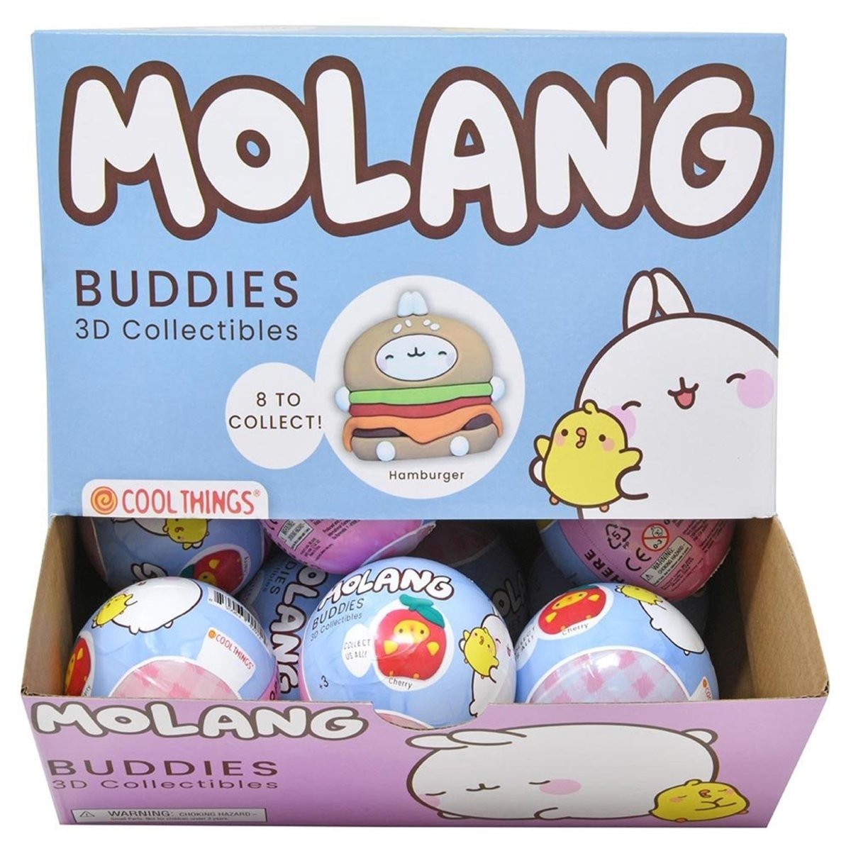 U.P.D. INC Impulse Buying Molang 3D Buddies Blind Capsule, Assortment, 1 Count 850063429122