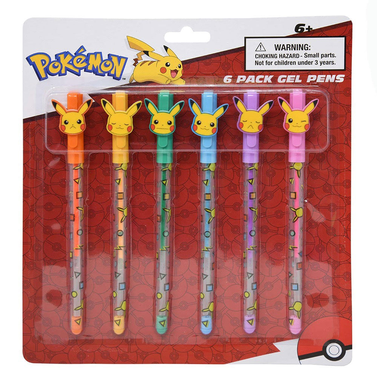 U.P.D. INC Impulse Buying Pokémon Gel Pens, 6 Count 191537190590