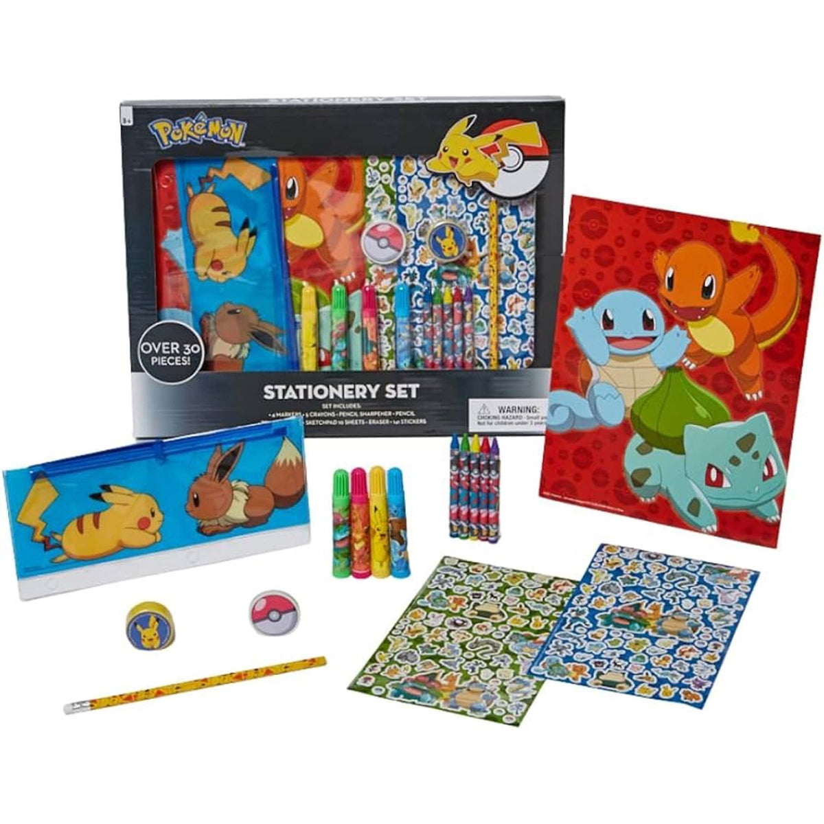 U.P.D. INC Impulse Buying Pokémon Stationery Set, 1 Count 191537094843