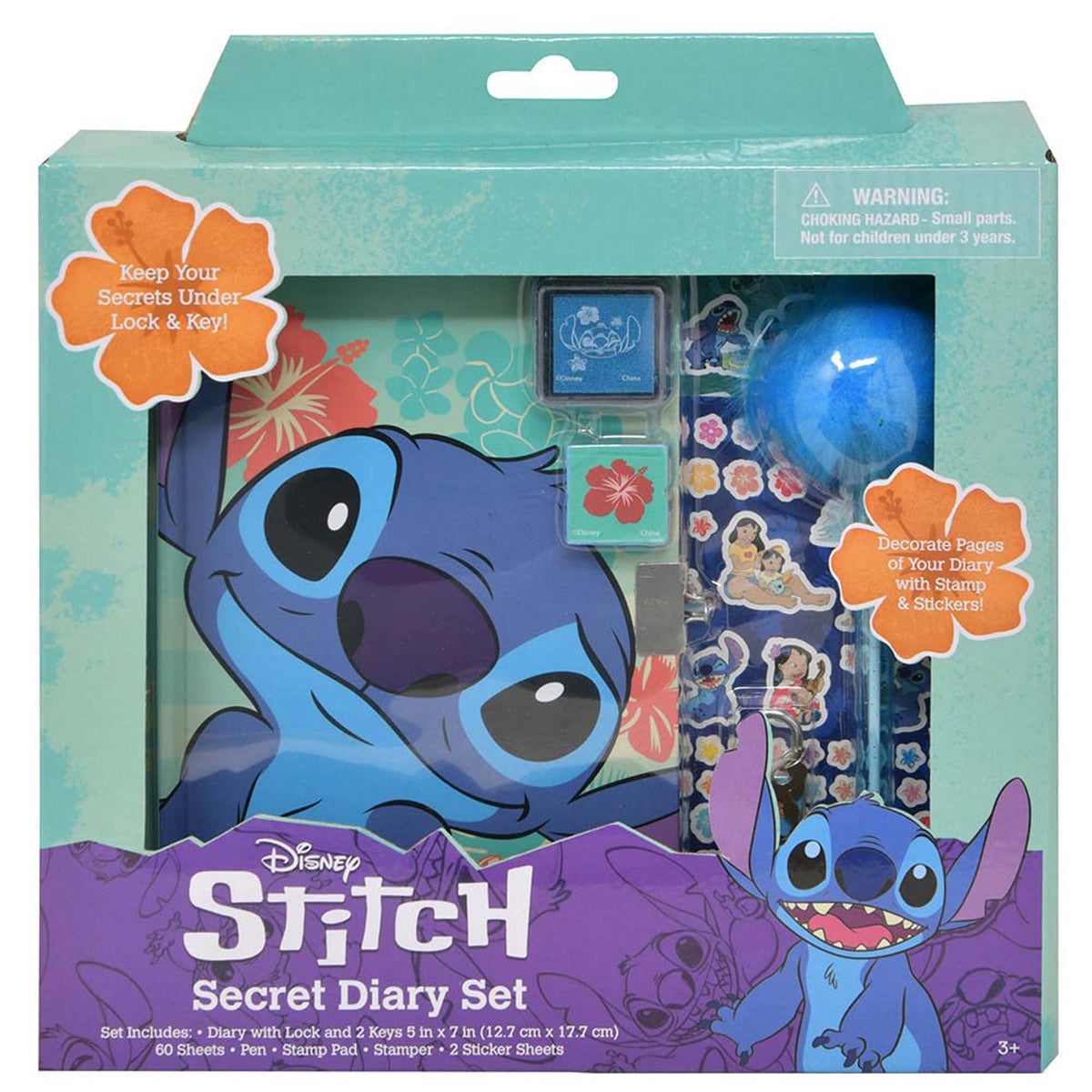 U.P.D. INC impulse buying Stitch Secret Diary Set, 1 Count