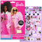 U.P.D. INC Kids Birthday Barbie Sticker Book, 4 Sheets, 1 Count 191537163013