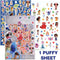 U.P.D. INC Kids Birthday Disney Collection Puffy Sticker Sheets, 4 sheets, 1 count 191537145408