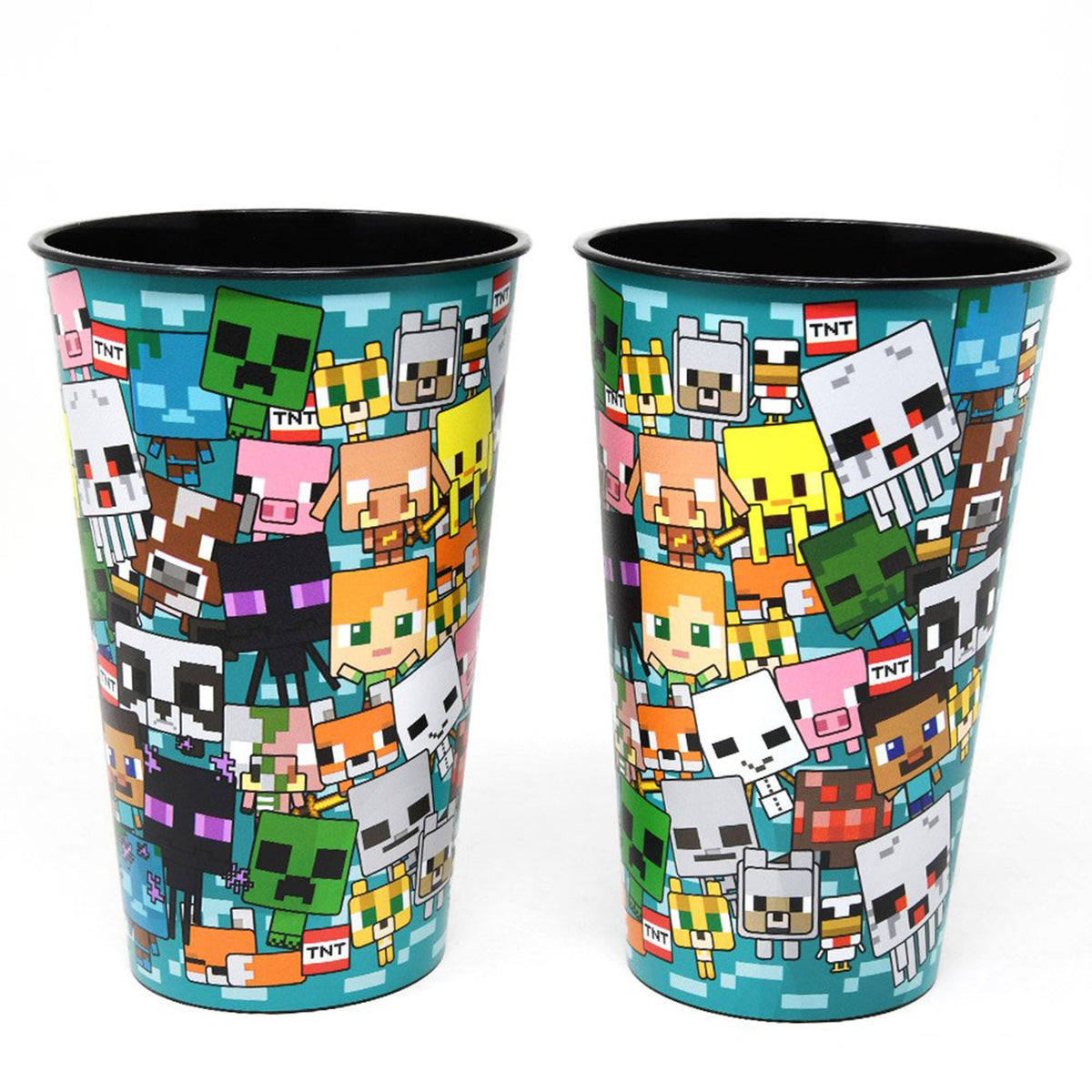 U.P.D. INC Kids Birthday Minecraft Black Party Favour Cup, 24 Oz, 1 Count 707849208160