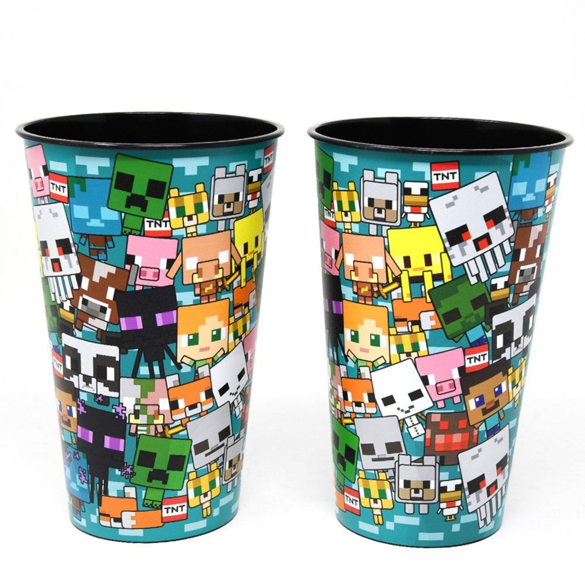 U.P.D. INC Kids Birthday Minecraft Black Party Favour Cup, 24 Oz, 1 Count 707849208160