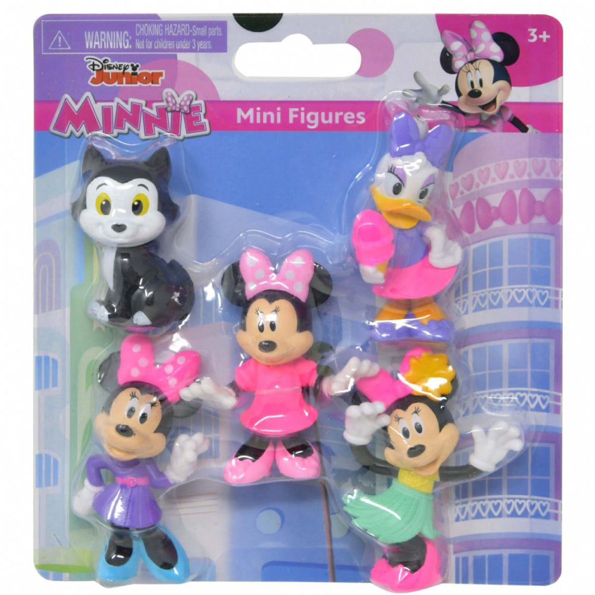 U.P.D. INC Kids Birthday Minnie Mouse Mini Figures, 5 Count