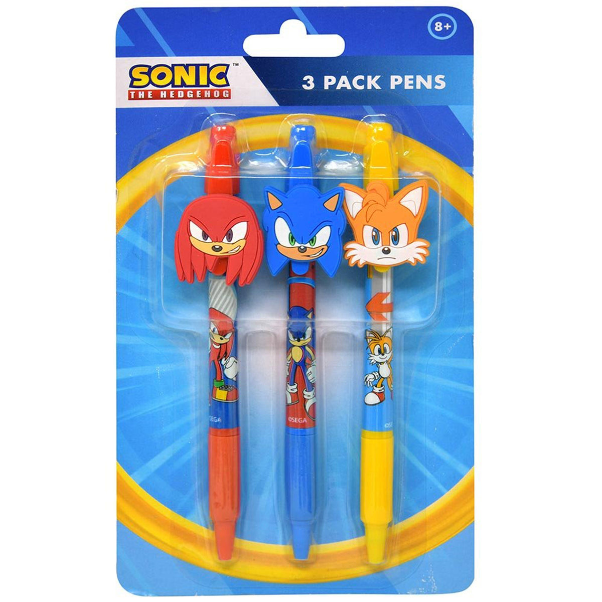 U.P.D. INC Kids Birthday Sonic the Hedgehog Pens, 3 Count 191537144524
