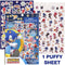 U.P.D. INC Kids Birthday Sonic the Hedgehog Sticker Book with Puffy Sticker Sheet, 1 count