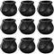 U.S. TOYS Halloween Black Halloween Mini Cauldrons, 12 Count